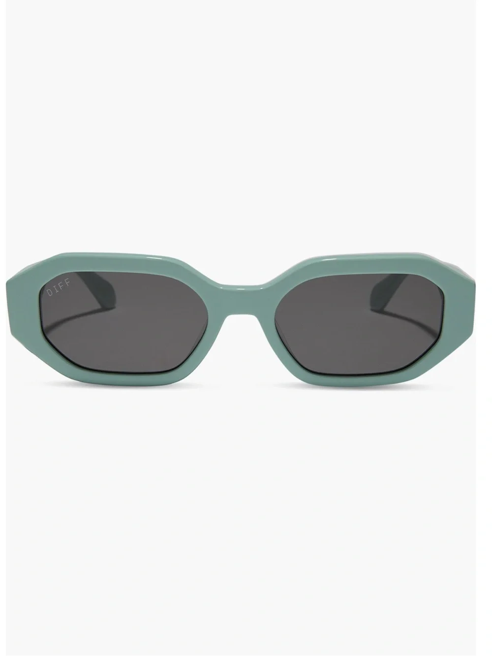 DIFF Eyewear Allegra 53mm polarized rectangle sunglasses grey